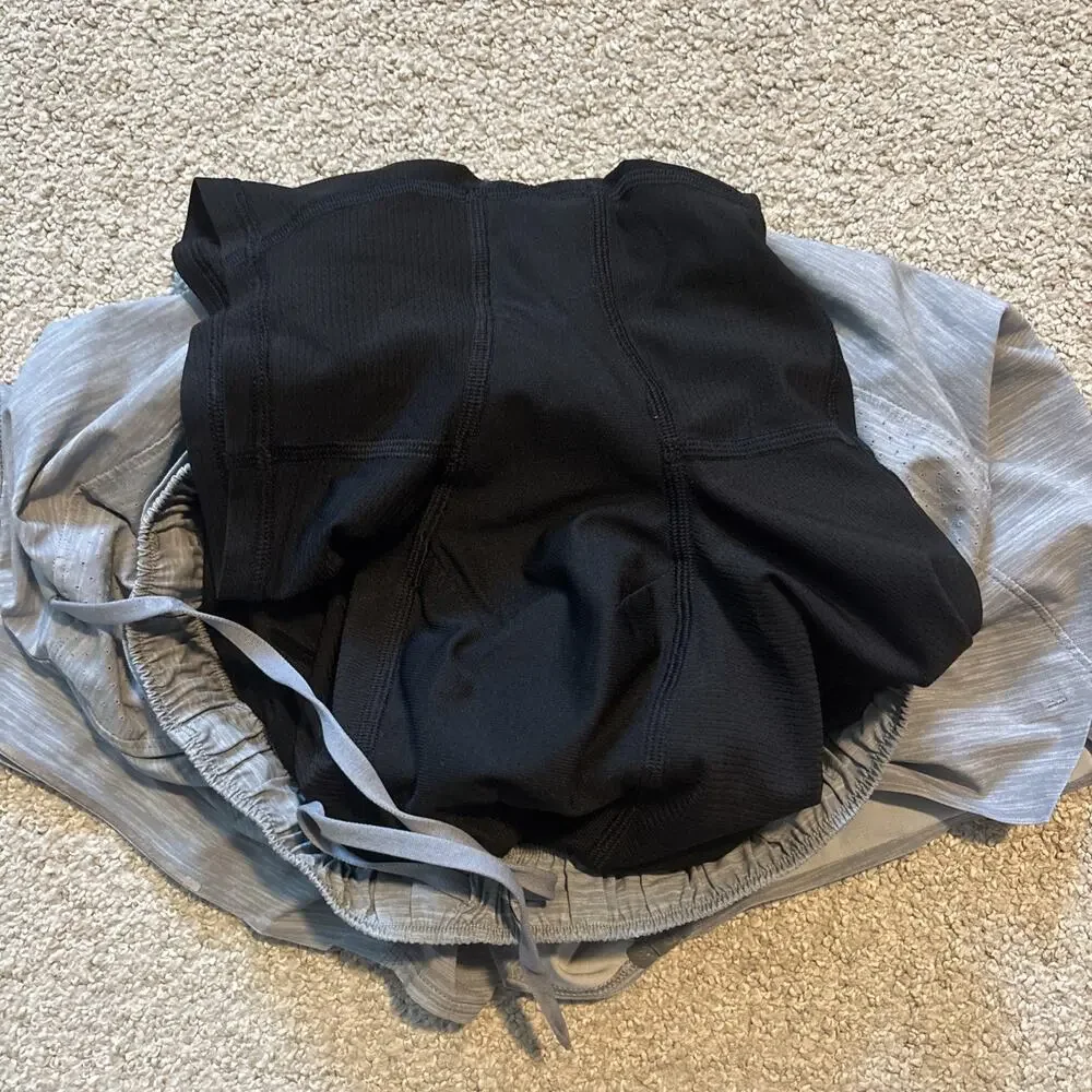 Lululemon Surge Shorts Mens Sz Small Gray 4” Inseam Lined Athletic Training Gym